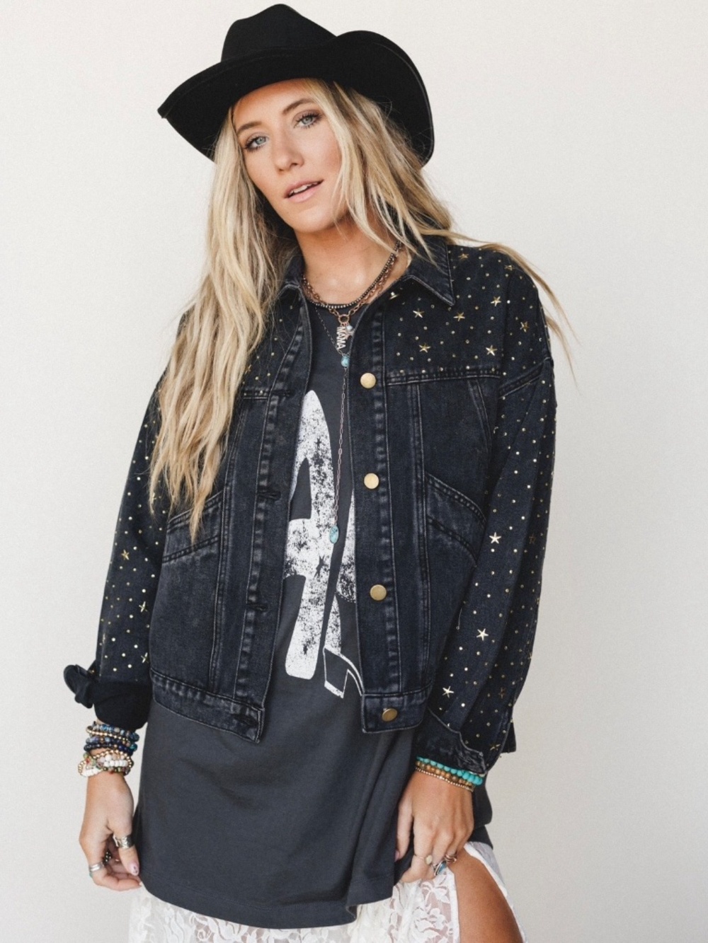 Written In The Stars Denim Jacket - Picture 4 of 5